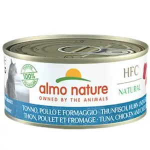 Sparpaket 24 x 150 g Almo Nature HFC Natural Thunfisch, Huhn und Käse Katzen Nassfutter Jetzt Kaufen